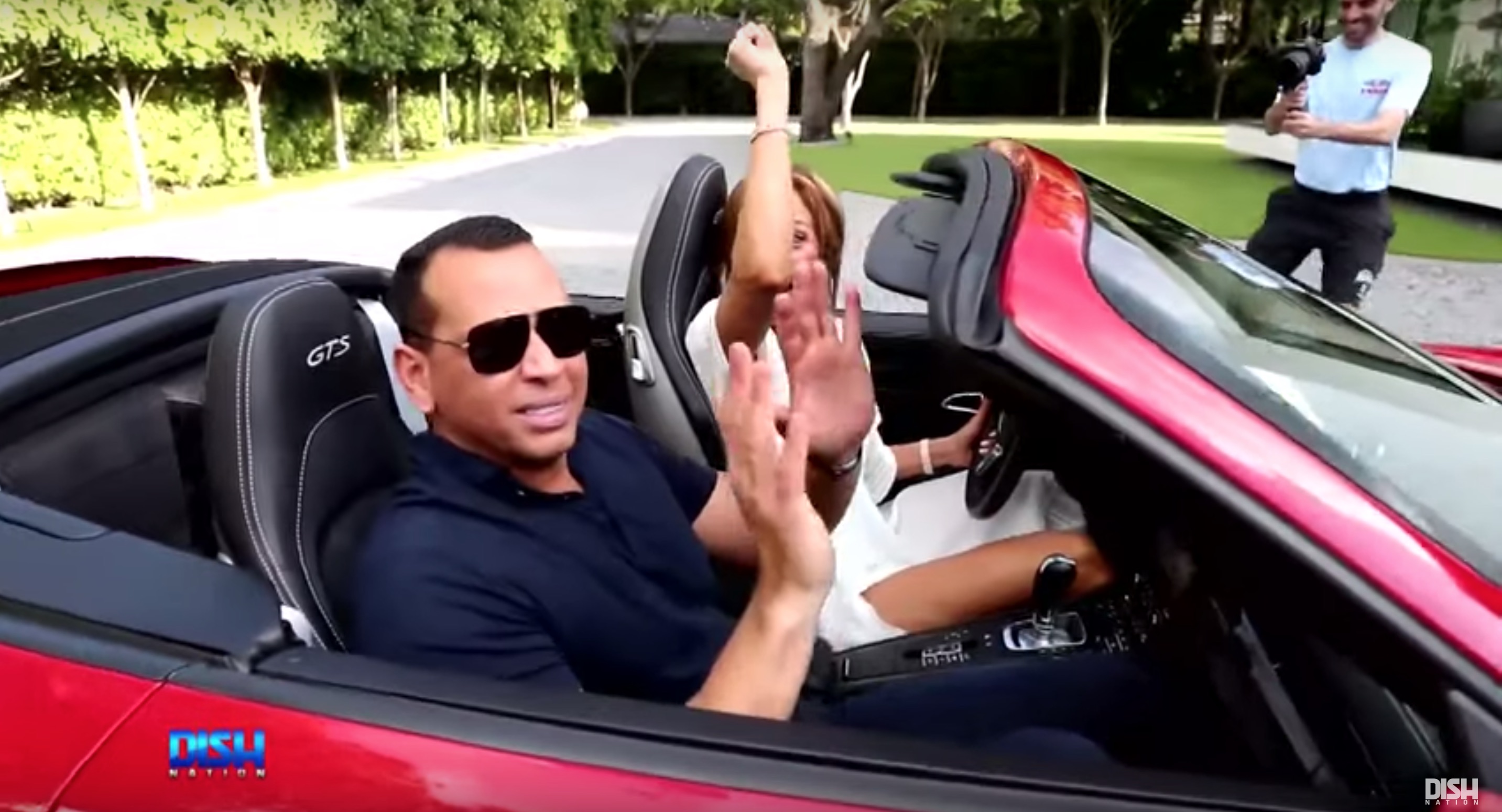 AROD SURPRISES FIANCÉE J.LO WITH A RED PORSCHE FOR HER 50TH BIRTHDAY